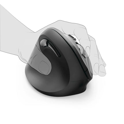 Hama EMW-500L Ergonomic Vertical 6 Button Wireless Mouse - Left Handed