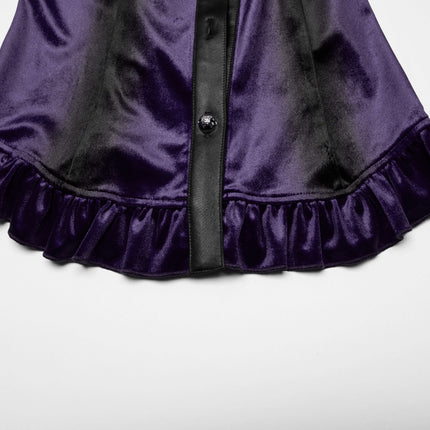 Punk Rave Fawn Gradient Printed Shirt in Violet