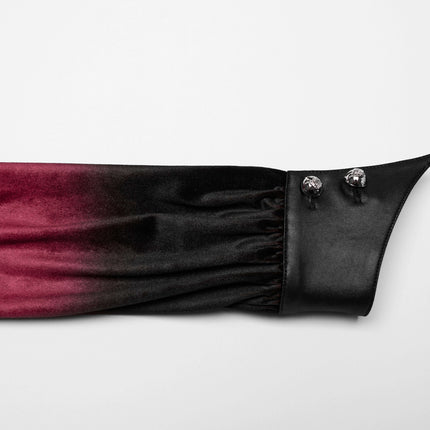 Punk Rave Fawn Gradient Printed Shirt in Red