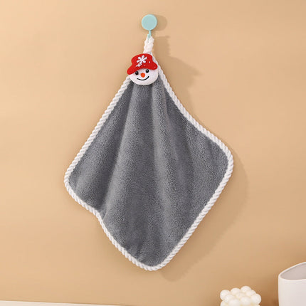 Coral Velvet Santa Wipes Hand Towels