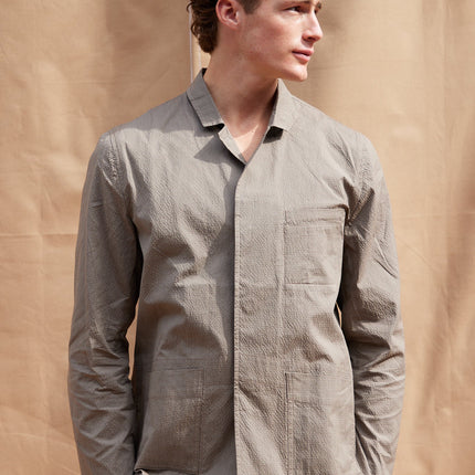 Textured Shirt Jacket