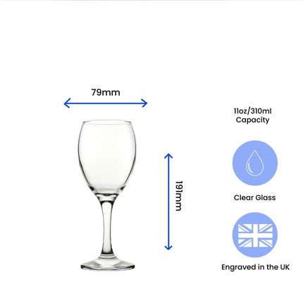 100% Chance Of Wine - Engraved Novelty Wine Glass