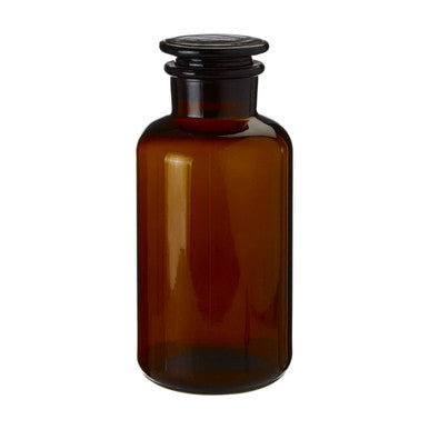 Apothecary Large Amber Glass Bottle