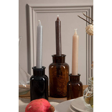 Apothecary Black Glass Reagent Bottle