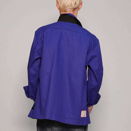 Cotton Workshirt in French Blue