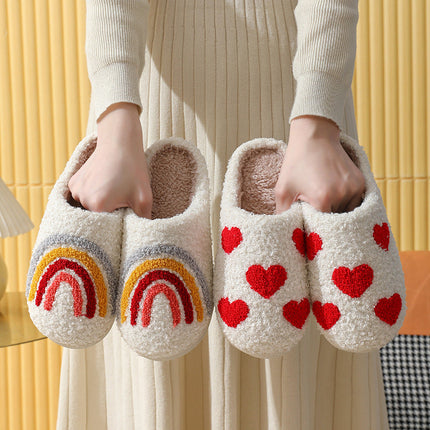 Cotton Slippers Women's Indoor Home Plush Warm Slippers