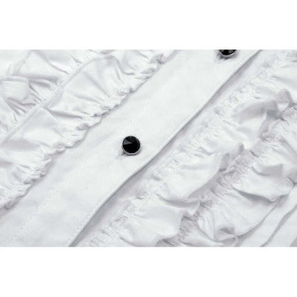 Dark in Love Queeny White Gothic Demon Shirt