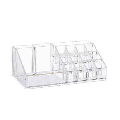 Beauty 16 Compartment Clear Cosmetics Organiser