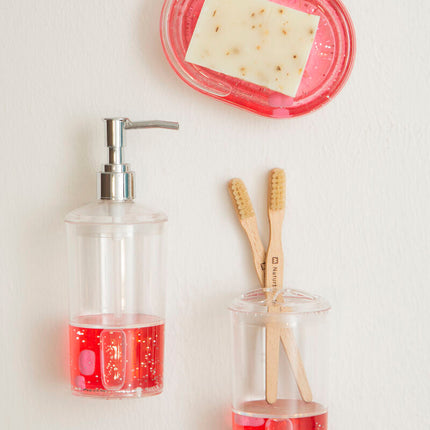 Acrylic Hearts Soap Dish