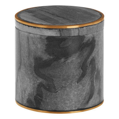 Bosco Grey Marble and Gold Cotton Jar