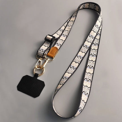 Mobile Phone Lanyard Crossbody Bag Solid Color Long Braces Detachable Multi-purpose Strap Rope