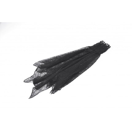 Dark in Love Seraphine Black Lace Ruffle Arm Sleeves