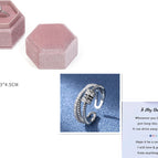 Silver Ring and Small ring box