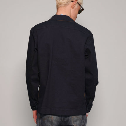 Cotton Workshirt in Navy Blue