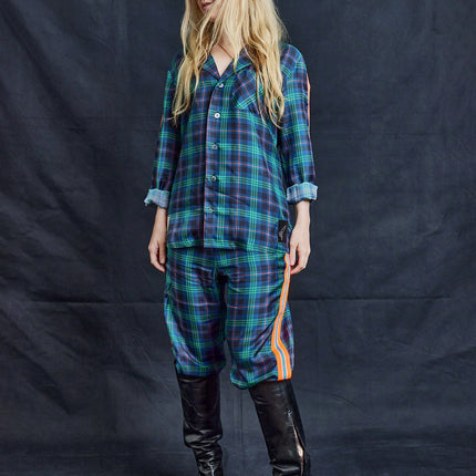 Sexual Healing Navy Silk Shirt