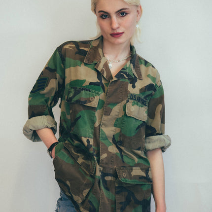 Party Back Shirt - Gold Sequin - Camo