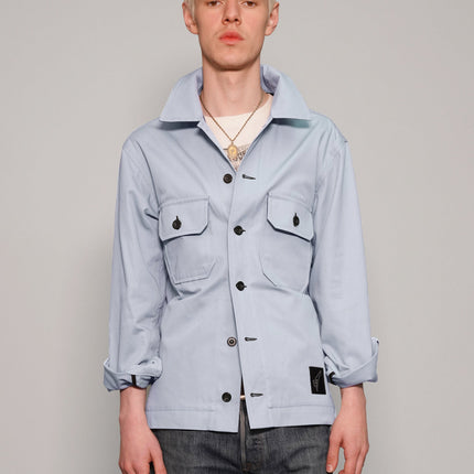 Cotton Workshirt in Baby Blue