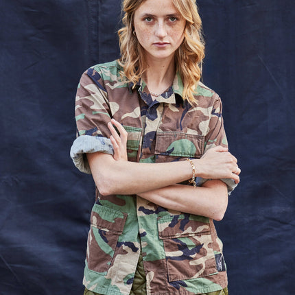 Party Back Shirt - Black Lace - Camo