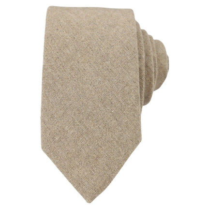 Camel Beige Oak Tweed Tie Hankie Hankerchief 2"