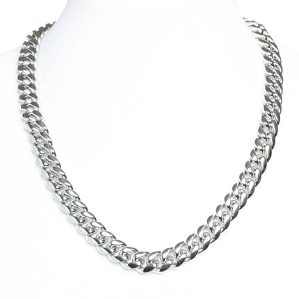 14mm Miami Cuban Chain - White Gold