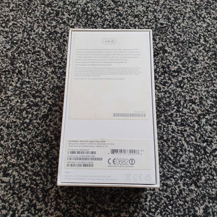 Apple iPhone SE Space Grey Empty Phone Box