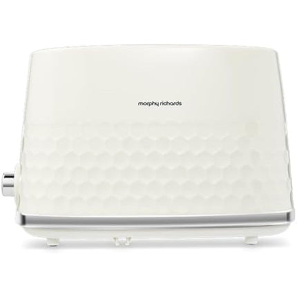 Morphy Richards Hive Cream 2 Slice Toaster - Gloss Finish - Plastic - 2 Slot - 220032