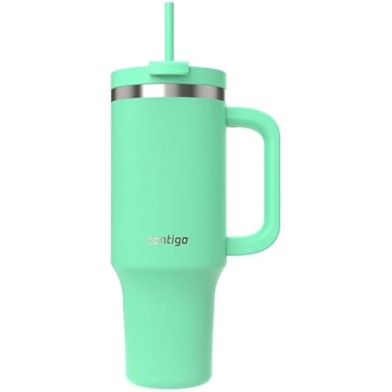 Contigo Streeterville Tumbler 1200 ml with Handle, Stainless Steel Vacuum Insulated Water Bottle with Straw and Lid, Cold for 29 Hours, Travel Mug, Thermal Flask, BPA Free