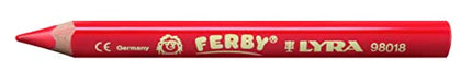 LYRA Ferby Wooden Chunky Coloured Pencils, 36 Pieces in Assorted Colours, For Children & Schools