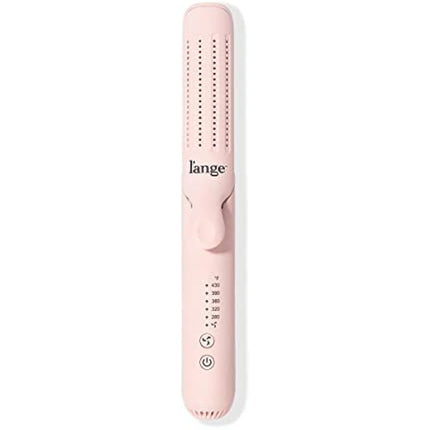 L'ANGE HAIR Le Duo 360° Airflow Styler - 2-in-1 Curling Wand & Titanium Flat Iron Hair Straightener - Professional Hair Styler - Hair Curler with Cooling Air Vents - Adjustable Temp.