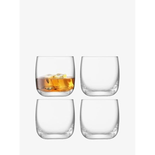 LSA International Borough Tumbler 300 ml Clear | Set of 4 | Dishwasher Safe | BG02