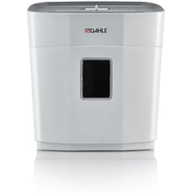 Dahle PaperSAFE 100 Paper Shredder (5 Sheets, Oil-Free, Jam Protection, Cross-Cut, for Home-Office) Grey, 36.6 x 34.7 x 21.7cm