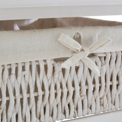 3 Maize Baskets White Storage Unit