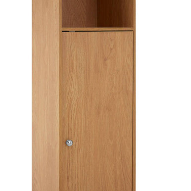 Portland Tall Oak Veneer Cabinet