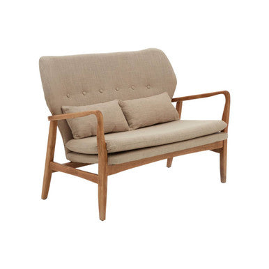 2 Seater Birch Wood Frame Sofa, Stockholm