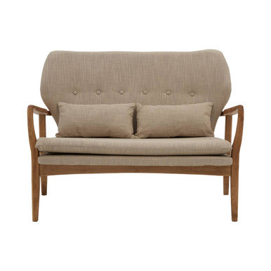 2 Seater Birch Wood Frame Sofa, Stockholm
