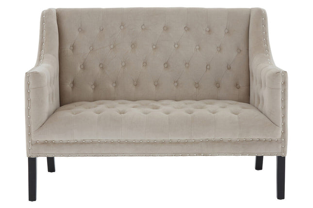 2 Seater Camel Velvet Sofa, Regent Park