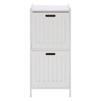 Salon white wood 2 Drawer cabinet