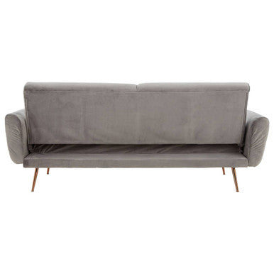 Grey Velvet Sofa Bed, Hatton