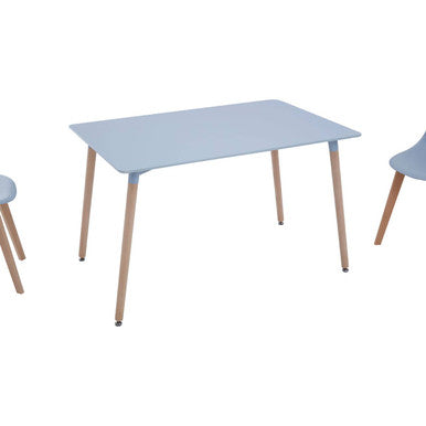 Varberg Grey Dining Table with 4 Chairs Set