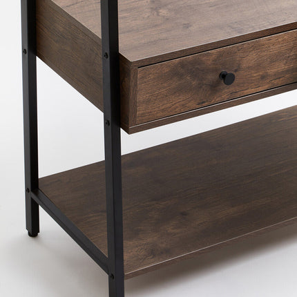 Bradbury Dark Oak Effect Open Wardrobe