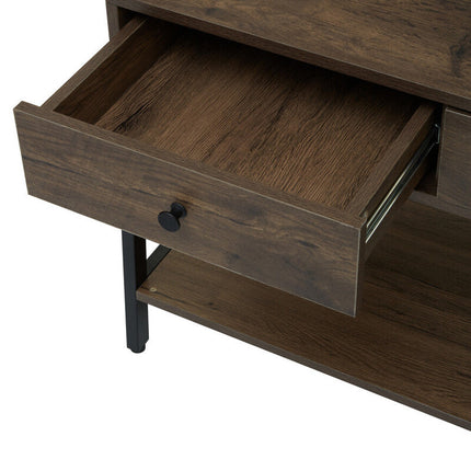 Bradbury Dark Oak Effect Open Wardrobe