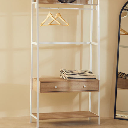 Bradbury Natural Oak Effect Open Wardrobe