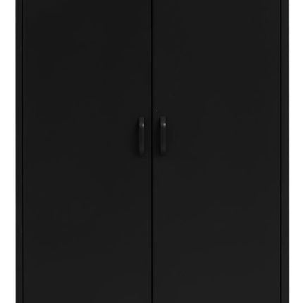 Academy Black Two Door Locker Style Wardrobe