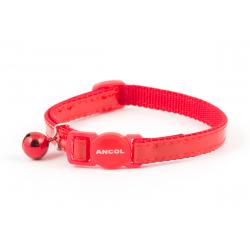 Ancol Cat Collar Gloss Reflective Red 30-35 cm