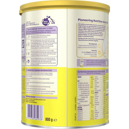 SMA Pro 2 Follow On Milk Formula 6+ months 800g