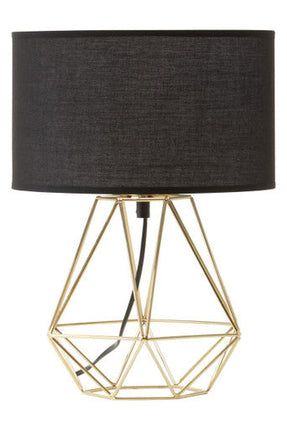 Wyra Black And Gold Finish Table Lamp