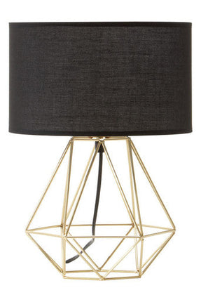 Wyra Black And Gold Finish Table Lamp