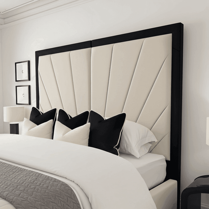 Sunrise Bed Frame – Handmade UK Bed with Floor-Standing Headboard