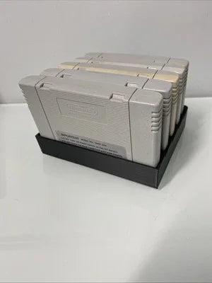 Super Nintendo Entertainment SNES System Game Cartridge Display Holder | Stand