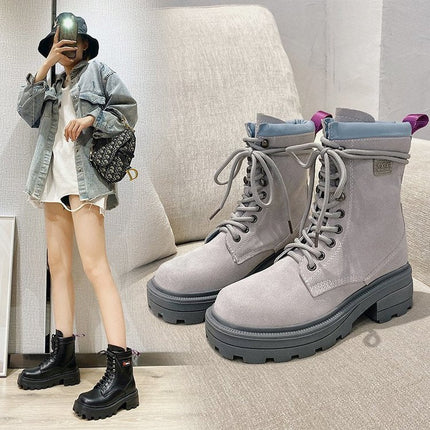 Female British Style Martin Boots